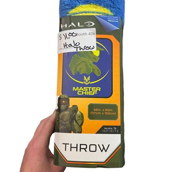 Halo Other - XBox Halo Infinite Throw 46 in x 60 in 100% Polyester Soft Fleece Master Chief